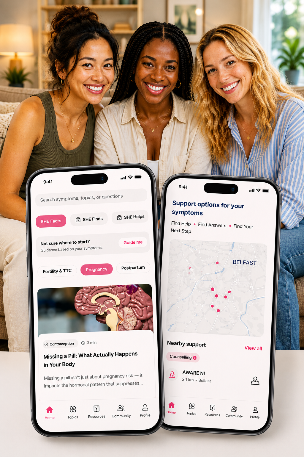 Women using SHE Health